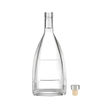 Custom Shape Mountain Bottom 500ml 750ml Whisky Glass Bottle Custom Whiskey Tequila Spirit Glass Liquor Bottle