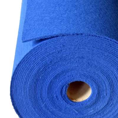Needle Punched Slip-resistant Plain Moquette Exhibition Carpet