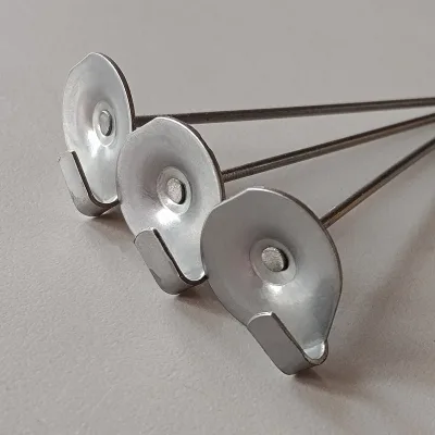 SS304 Round Base Insulation Lacing Anchor Nails Used in Strapped Blankets or Removable Blankets