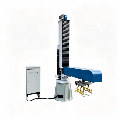 ORME Low Noise Column Palletizer Stable Vertical Column Palletizing Equipment for Grain Feed Bag Production