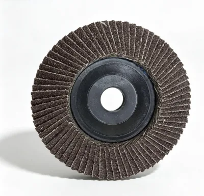 High Tough Black Sand Flap Wheel with Plastic Cover Abrasive Flap Disc for Marble Concrete Metal Surface Grinding Finishing
