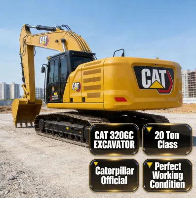 Used for 320GC Excavator Caterpillar 20Ton Hydraulic Crawler Digger 2023 Motor Construction Machinery for Earthmoving Work