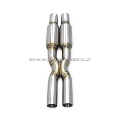 CARLET DESIGN Resonator Exhaust X Pipe Equal Length Mid Pipe for Maserati Gran Turismo/GT 4.7 2008-2023