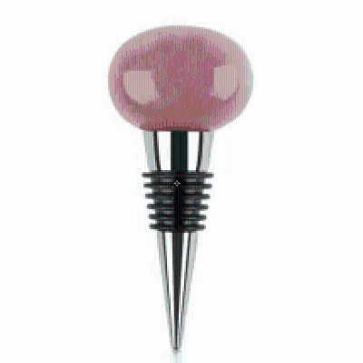 Custom Box with logo Natural Rose Quartz Crystal Wine Stopper