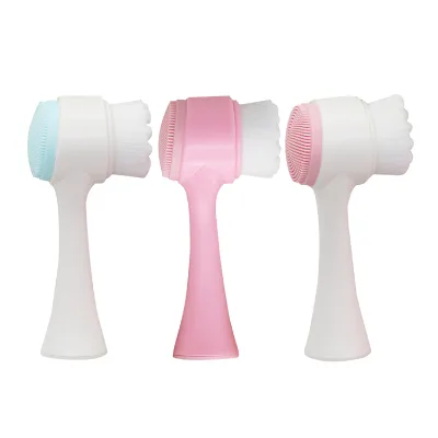 Best Selling Multicolor Portable Face Cleaning Brush Face Lift Waterproof Silicon Facial Brush Brushes Silicone