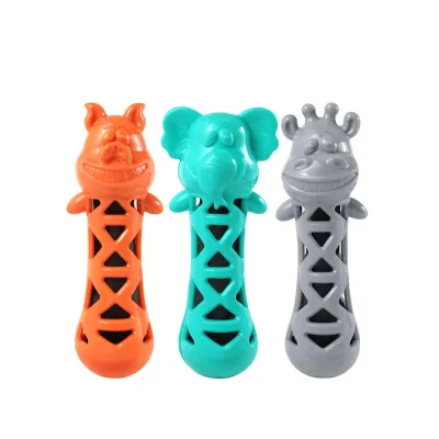 2025 Hot Selling Eco-Friendly Dog Supplies TPR Elephant Animal Shape Aggressive Chew Toys for Dogs Wholesale
