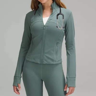 High Quality Versity Scrub Nurse Hospital Jacket Anti Wrinkle Dental Clinical Women Medical Nurse Jacket With Logo
