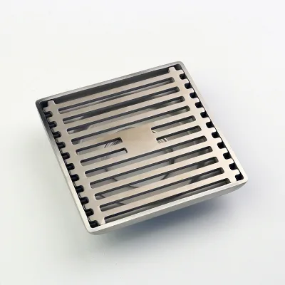 New Arrivals Sus 304 Quick Drainage Anti Smell 10cmx10cm Bamboo Shaped Square Bathroom Floor Drain