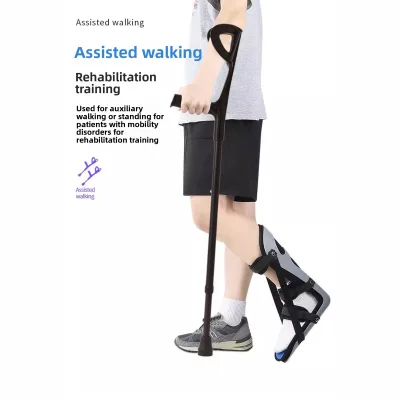 Aluminum Elbow Crutch Arm-Style Single Crutch for Fractures Rehabilitation Trekking Pole Telescopic Walking Aid Adjustable