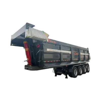3 Axle End Rear Dump Trucks Tippper Trailer for Sale