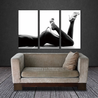 Canvas Painting Wall Art Pictures Photo Prints on Sexy Woman Body 3 Panels Wall Decorations Artwork Giclee Painting No Frame