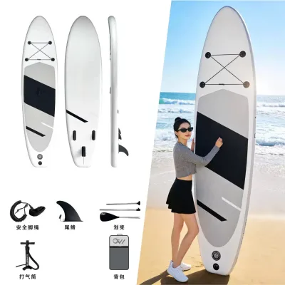 Inflatable Surfboard Made of PVC Material, Paddle Board  Lightweight Inflatable Surfboard for Beginner