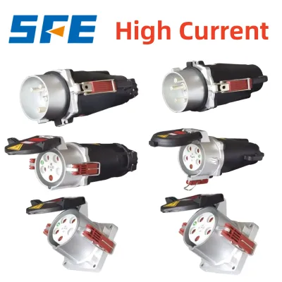 SFE Hot Products to Sell Large Current Plug&Socket IP67 4pins 5pins Male Plugr&Connector Plug with Pedestal 200A/250A/400A/630A