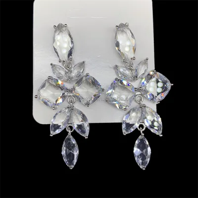 RE4399 Luxury Fashion Crystal Earring Big Rhinestones Earrings Party Jewelry