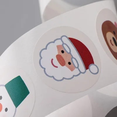 Custom Christmas Watercolor Stickers Adhesive Labels Art Stock Ready