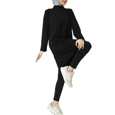 2023 New High Quality Muslim Sports Wear Full Cover Hoodies Islamic Women Active Wear Tracksuit Set