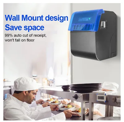 Bulk Supply Kitchen Printer Thermal Receipt Printer 80mm Auto Cutter Wall Mount Anti Oil Uncollected Order Alarm POS Printer