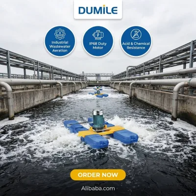 DUMILE Easy Install Floating Bottom Aeration Device No Complex Fixed Foundation Required for Farm Ponds