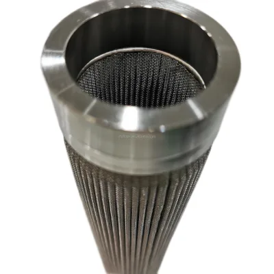 Wholesale Removable Metal Filter Cartridge with Round Hole Perforated and Woven Mesh Screen for Liquid Separation