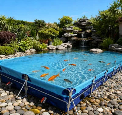 3*2*1.2m  Square Frame Fishpond-Excellent Water Storage Performance-for Fish Farming Shrimp Farming Equipment Small