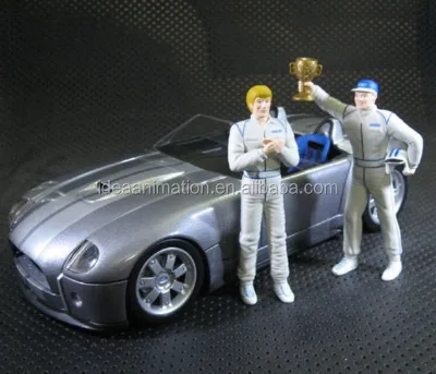 OEM Model Car 1:18 with Motor Racing Driver Figure Resin Model