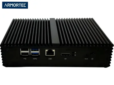 Fanless Desktop Network Appliance with Intel Celeron J3455 Processors, 4 LAN, M-SATA Slot and Mini-PCIe Slot , SIM Slot