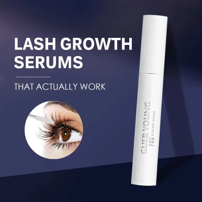 2 in 1 Vegan Eyelash Serum and Eyebrow Growth Serum 6ml White OEM Serum Eyelash Enhancer