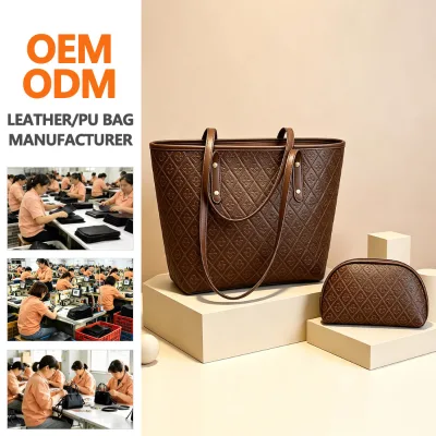 Fashionable Women's Shoulder Bag with Small Bag, Customized Printed Handbag, Hot Selling Large Capacity Handbag Wallet Set