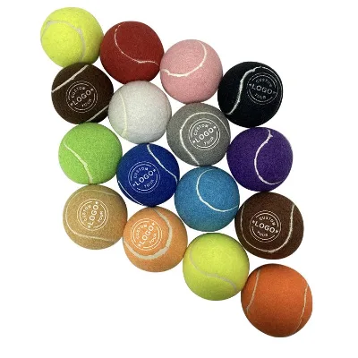 Custom Training Tennis Ball Custom Tennis Balls Customized Logo Elastic Rubber Tennis Ball