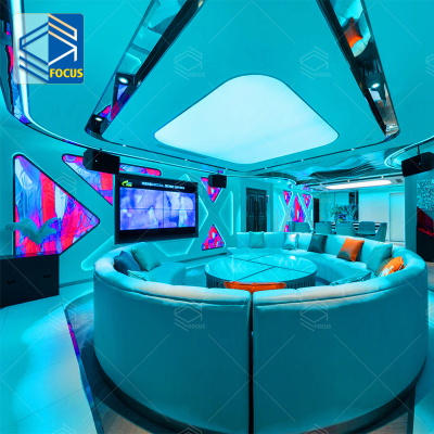 Luxury Rooftop Bar Supplied Furniture Prostitution House Party Night Club Counter Bar Design