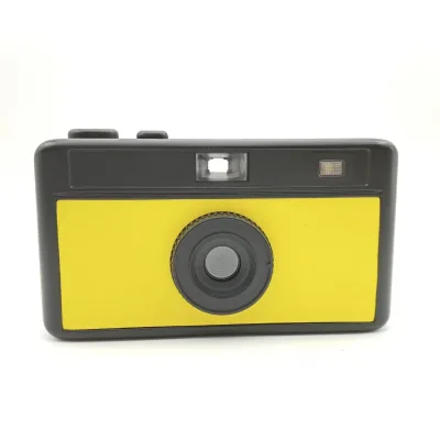 Yellow Purple Household Plastic Black Shell 35mm ISO400 Film Flash Camera Without Screen Digital Film Cameras
