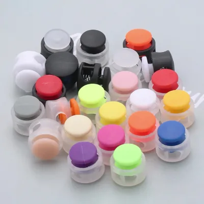 Colorful Plastic Double-Hole Pig Nose Shape Cord Stopper Drawstring Hat Garment Cord End Lock