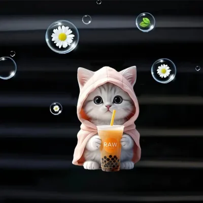 Car Interior Accessories Christmas Gift Charm Decoration Arabic Mini Perfume Sunflower Cat Shape Car Air Freshener