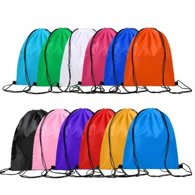 Polyester 210D Drawstring Bag, Marathon Event Drawstring Pouch, Oxford Storage Bag, Dual-shoulder Basketball Bag