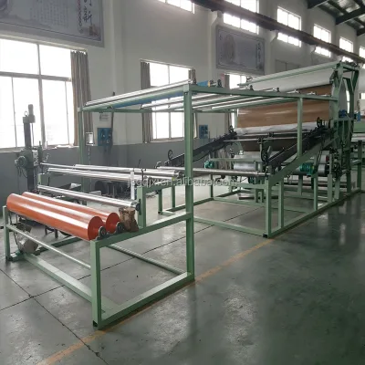 Automatic Needle Plate Stretching Water Based Glue Lamination Machine Non Woven Fabric