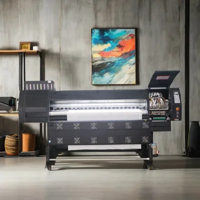 Precision I3200 Nozzle 8-Head High-Speed Digital Printer 250m/h Fast Drying Water-base Sublimation Ink A1 Print 1.9m Width