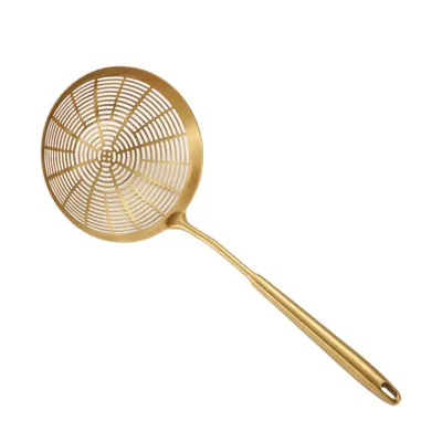 Golden 304 Stainless Steel Kitchen Colander Filter Mesh Strainer
