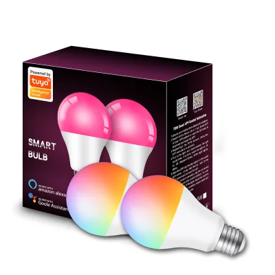 Indoor Home Decor Smart Led Light Cheap Dimmable White RGB Color Lighting Tuya Wifi Alexa Smart Led Bulb Light