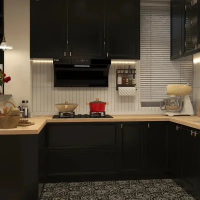 2025 New Design American Whole House Custom Multifunctional Storage Open Kitchen Cabinets Kitchen for Home Use