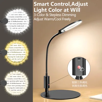 Wufan Factory Wholesale Optical Desktop Magnifying Glass with PMMA Lens and LED Light Digital Screen Black for Easy Reading