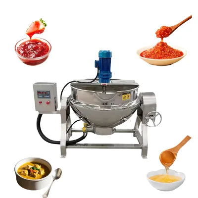 OEM ODM Industrial Cooking Pot Electric/Steam/Gas Heating Milk Boiling Machine Industrial Food Processing Pot Jacketed Kettle