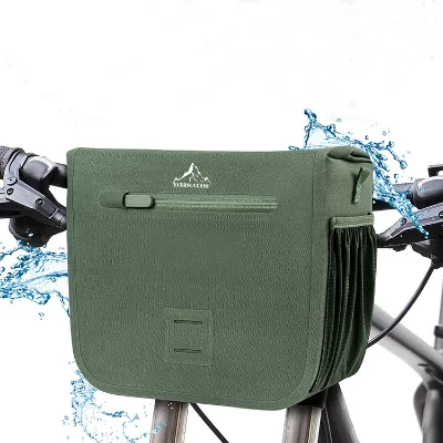 Outdoor Bike Bicycle Mobile Phone Compartment Magnetic Closure Sustainable OEM Custom Welded Handlebar Bag