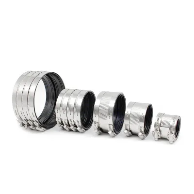 Heavy Duty Steel Pipe Fittings Type a No-Hub Rubber Lined Couplings Clamp OEM Customization Supported