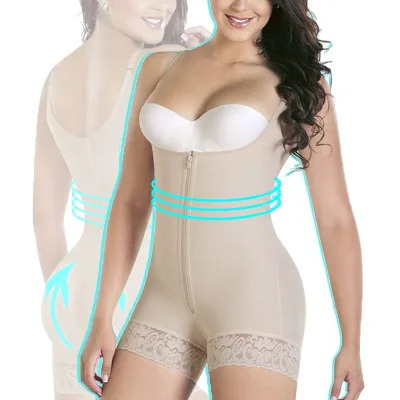 Wholesale Butt Lifter Shapewear Open Crotch Shaper High Compression Waist Trainer Women Post-Surgery Garments Liposuction Corset