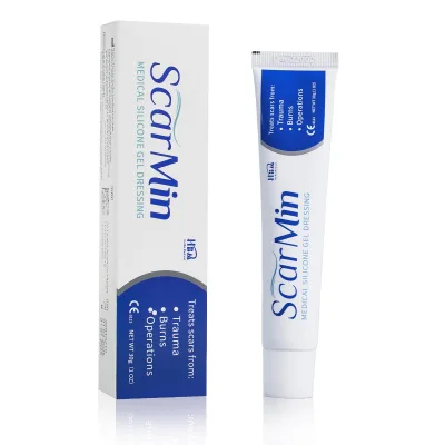 Advanced Silicone Scar Gel for Body Acne Burns Surgical Scar Keloids Stretch Marks-Skin Care Serum Treats Old New Scars Reduces