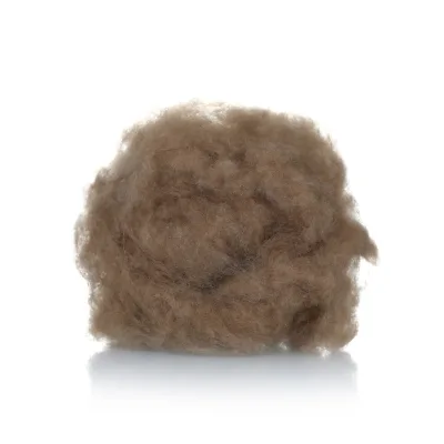 19.5mic Carded 100% Wool Dehaired Camel Hair for Spinning Yarn Good Quality Camel Fiber