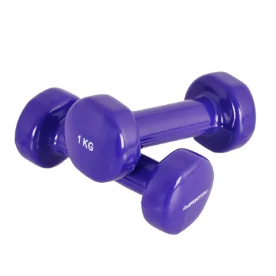 Customized Logo Cast Iron Dumbbell Plum Blossom Shape Vinyl Kids Fitness Exercise1 5Kg Dumbbell Candy Dumbbell