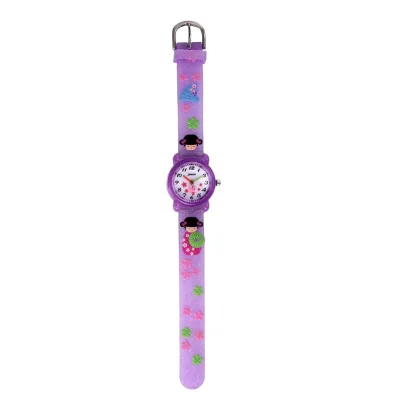 Wholesale Kids' Sport & Fashion Quartz Charm Watches with PVC Band and PC Case-Water Resistant Private Label