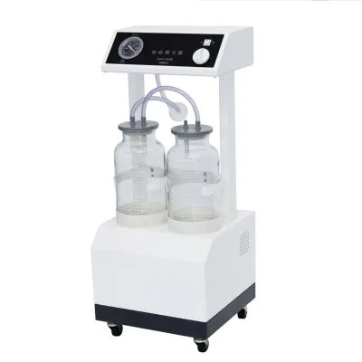 80L/M Heavy Duty Medical Equipment Machines Electric Pump Apparatus Aspirator Double Plastics Bottles Vaccum Suction Machine