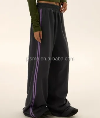 Casual Joggers Trousers Streetwear Sports Wide Leg Pants Y2k Sweatpants High Waist Pants